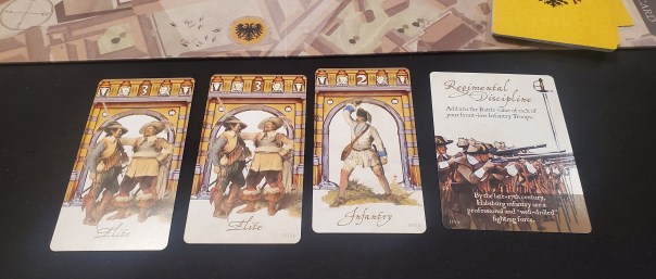 Check out those fancy hats. Troops are ranked in veterancy by hat. No, really.