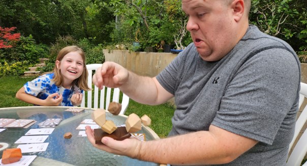 But at my levitating wood magic trick, I am a total success.