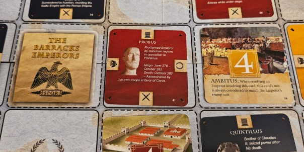 I would say it's appropriate that Probus got stabbed to death, but then everybody in the third century would need to be named Probus.