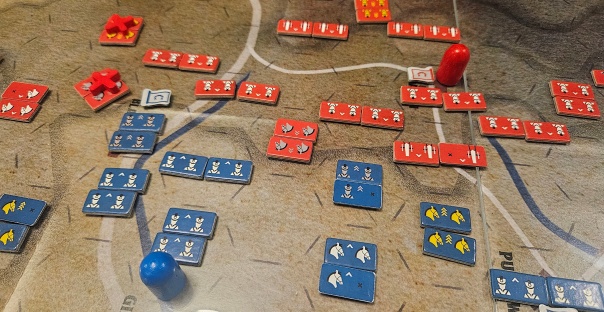 It might be a scooch too much, if I'm being honest. This is where you can feel the system creak a little. But whatever! Austerlitz! Huge flanking swings and charges up the center! So cool!