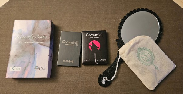 The backdrop is my dad's enormous copy of Vesalius's anatomy woodblocks. Which means there are guts in the picture. You just can't see them.