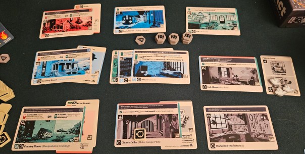 Sometimes the town adds other locations depending on the scenario. Not shown here, for instance, is the back alley where I lure my pigeons with popcorn.