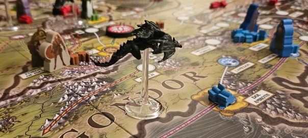 I'm happy to complain about the production, but the really strange holdover from Pandemic is the way cards are traded between players. We can only trade cards in certain regions? But why? What do these cards actually represent? I can't say.