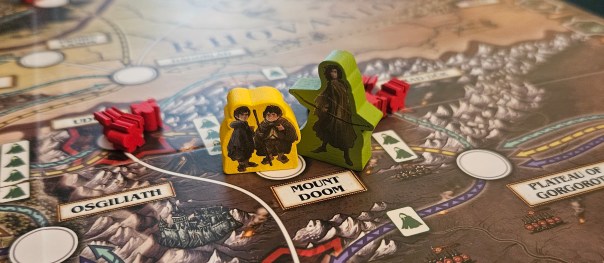 He had actions left over, so he sniped some gobbos while Sam hauled Frodo up the volcano.