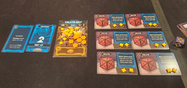 I whack the crate. It splits open. Inside is a single box of ammunition. Half a box. I whack the crate. It splits open. Inside is a single box of ammunition. Half a box.