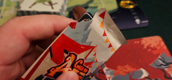 Seems like this could have been paper, but I won't deny there's a childlike appeal to splitting open a booster.