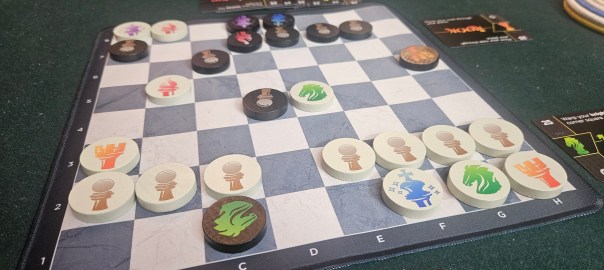 At this point, I've played maybe... thirty? fifty? chess variants. Deck-building chess! Gravity chess! So many RPG chesses! And so far, my impression of all of them is that they're amusing for a bit, but lack much staying power. At this point, I've played maybe... thirty? fifty? chess variants. Deck-building chess! Gravity chess! So many RPG chesses! And so far, my impression of all of them is that they're amusing for a bit, but lack much staying power.